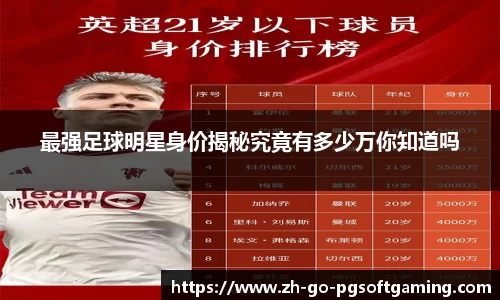 最强足球明星身价揭秘究竟有多少万你知道吗